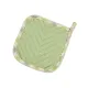 Cotton Canvas Pot Holder Home Line  Checkered Olive Beige 20x20cm 182482 (665) small