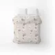 Cotton Duvet Сover Home Line Ginkgo Biloba  Beige Purple 145x215cm 174447 small