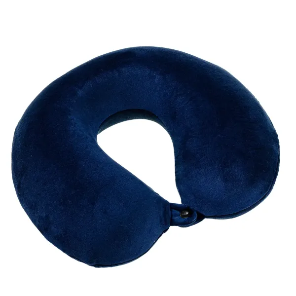 Baguette travel pillow "Memory Velour baguette" Home Line (dark blue) 30x30cm 179154