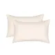 Set of 2 Cotton Jersey Pillowcases Home Line  Cream 40x60 cm 157407 small