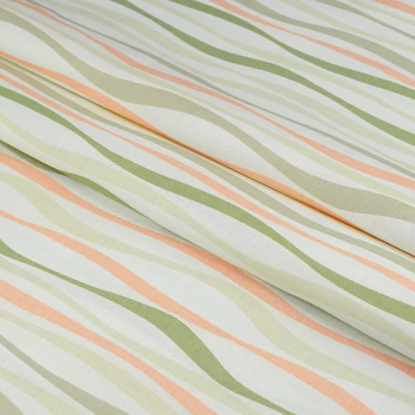 Cotton Calico Print  Wave Beige width 150cm (140g/m2) 155477