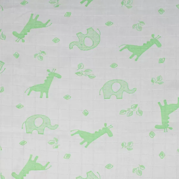 Stuffed muslin Giraffe green 150cm (100g/m2) 154232