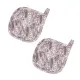 Set of 2 Cotton Canvas Pot Holders Blooming Herbs and Millet Purple 15x15cm - 2 pcs. 180884 small