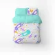 One-and-a-half bed linen set Home Line "Cats and stars" (turquoise) 162243 (271) small