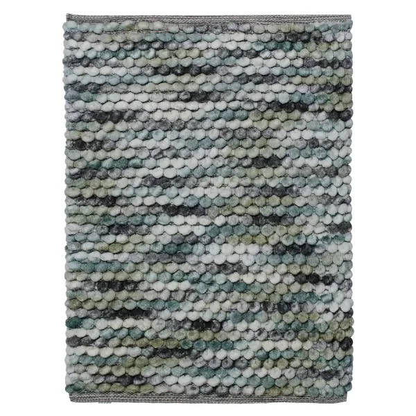 Bathroom rug "Alan" (turquoise-gray) 60x90 cm 153233