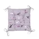 Cotton Canvas Sitting Pillow with Ties Home Line Haw-haw Grey Lilac  40x40 cm 178517 small