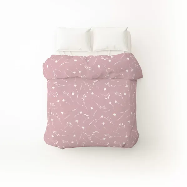 Home Line calico duvet cover &quot;Cornflower&quot; (lilac-gray) 145x215cm 173859