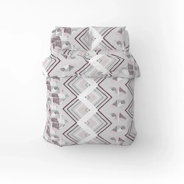 Single Cotton Bedding Set Home Line Enchantment Grey Pink 178711