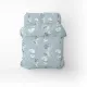 One-and-a-half bed linen set Home Line "Ginkgo Biloba" (gray-blue) 173832 small