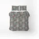 One-and-a-half bed linen set Home Line "Dry flower" (gray-turquoise) (2 per 70x70) 1623 (290) small