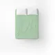 Home Line calico bed sheet "Pea" 150x215 cm (white on green) 178717 small