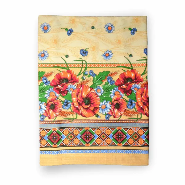 Cotton Canvas Tablecloth Home Line Poppies and Daisies 150x220cm 129269