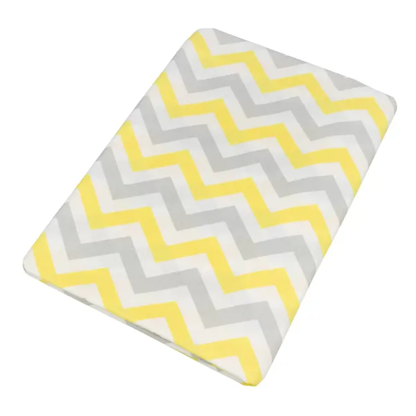 Home Line calico bed sheet "Zig zag gray-yellow" 150x215 cm 165231