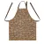 Cotton Canvas Apron with an adjustable tie Pasta Brown 183952