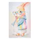 Flat Large Scale Waffle Pique Printed Sheet Home Line  Bunny Girl 145x215 cm 193292 small