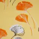 Cotton fabric "Gingko biloba" orange 150cm (140g/m2) 155814 small