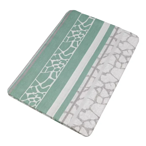 Flat Cotton Bed Sheet Home Line Marble Green 150x215 cm 156335