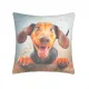 Decorative pillow Home Line Dachshund dog 45х45 cm 189236 small