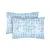 Set of 2 Cotton Pillowcases Home Line Hatched Circles Blue 50x70 187463