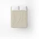 Flat Cotton Bed Sheet Home Line Peas 150x215 cm Beige 176887 small