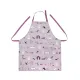 Apron with an adjustable half-panama tie "Haw-haw" (gray-lilac) 179701 small