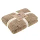 Knitted Wool Blended Throw Plaid Tonk Line Braids Coffee 140x180 cm 192983 (886) small