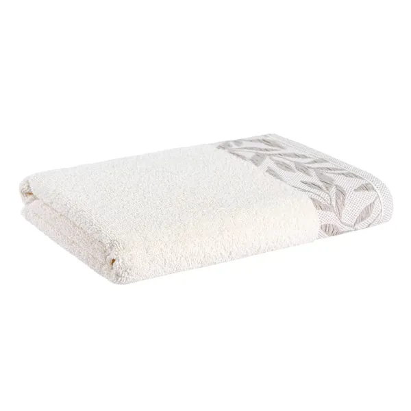 Terry towel "Flora" (cream) 70x130 cm 177669