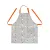 Apron with an adjustable half panama tie "Gnomes" (gray) 178995