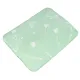 Flat Cotton Bed Sheet Home Line Cornflowers White on Green 150x215 cm 163013 small
