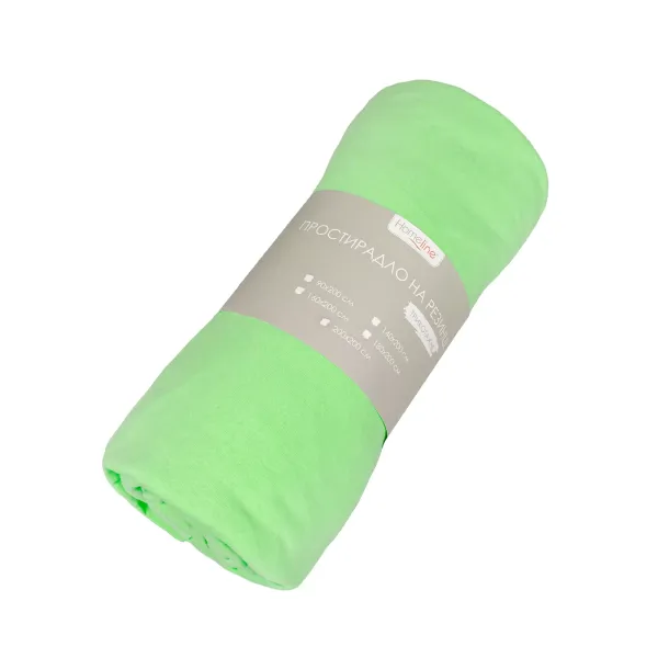 Fitted Cotton Jersey Bed Sheet Green 200x200 cm 161247