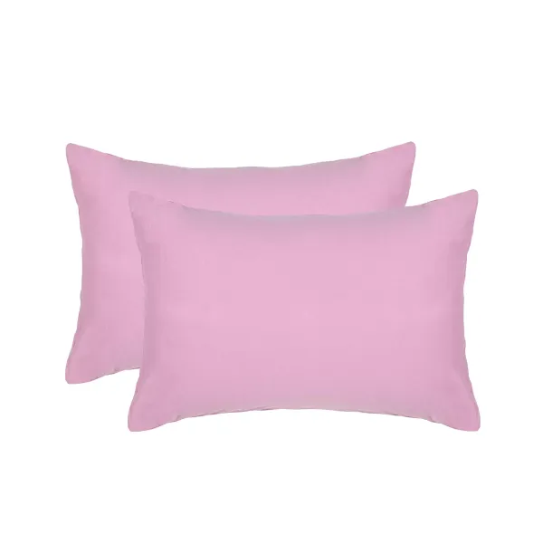 Set of knitted pillowcases 2 pcs. (pink) 40x60 cm 157412