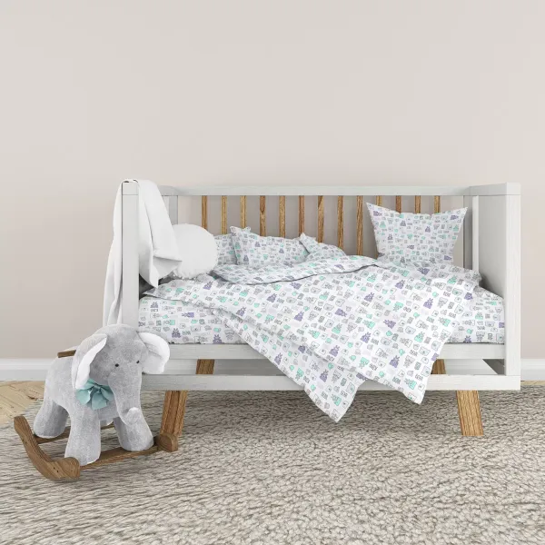 Children's bedding set Home Line "Teddy" (lilac and turquoise) 181500