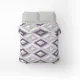 One-and-a-half bed linen set Home Line "Kaleidoscope" (grey-purple/dark gray) small