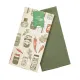 Set of 2 Cotton Canvas Kitchen Towels Spices Terracotta, Avocado Green 40х60 cm 186719 small