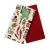 Set of 2 Cotton Waffle Kitchen Towels Home Line Spices Brown and Red 45x60 cm 183923