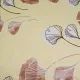 Cotton fabric "Gingko biloba" brown 150cm (120g/m2) 156045 small