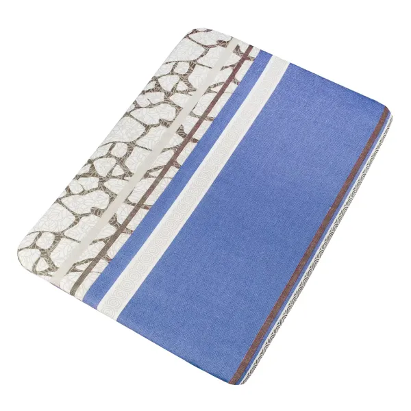 Flat Cotton Bed Sheet Home Line Marble Blue 150x215 cm 156333