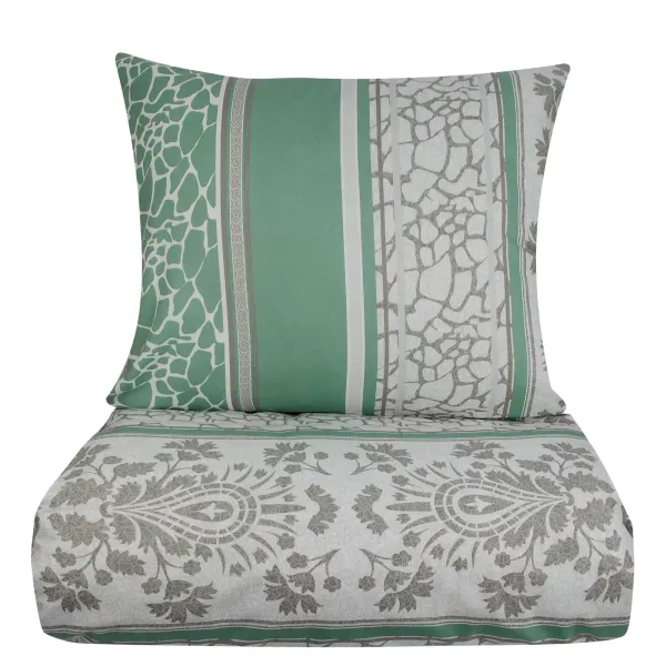 One and a half bed linen set Home Line "Marble" (green) 70x70 cm (2 pcs.) 156313