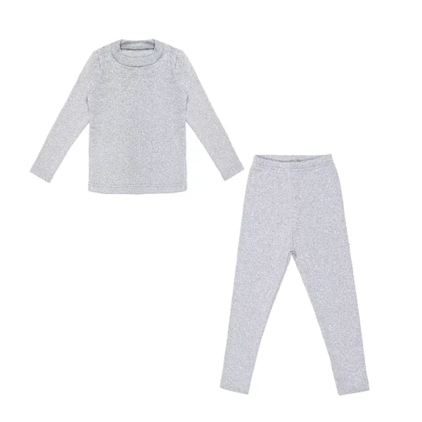 Set of childrens thermal underwear gray melange 96-104 (3-4 years) 180307